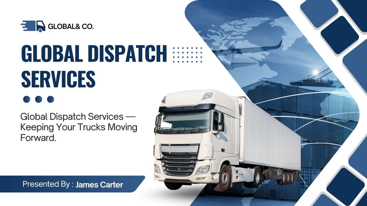 Professional Truck Dispatch Services